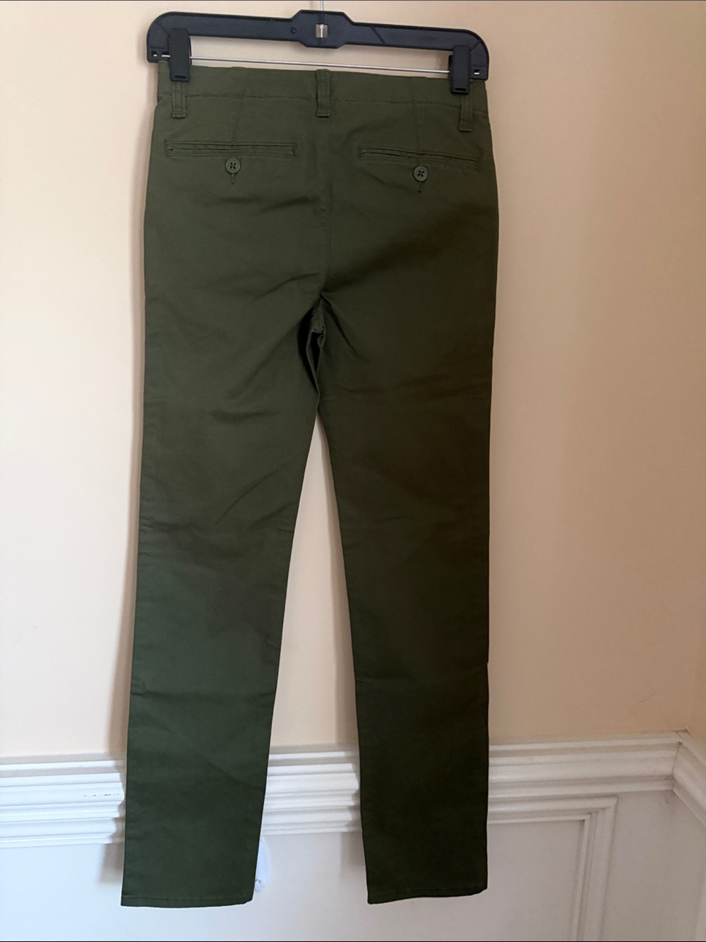 Gap Kids Olive Green Chino Pants Size 16 Slim - Picture 4 of 6